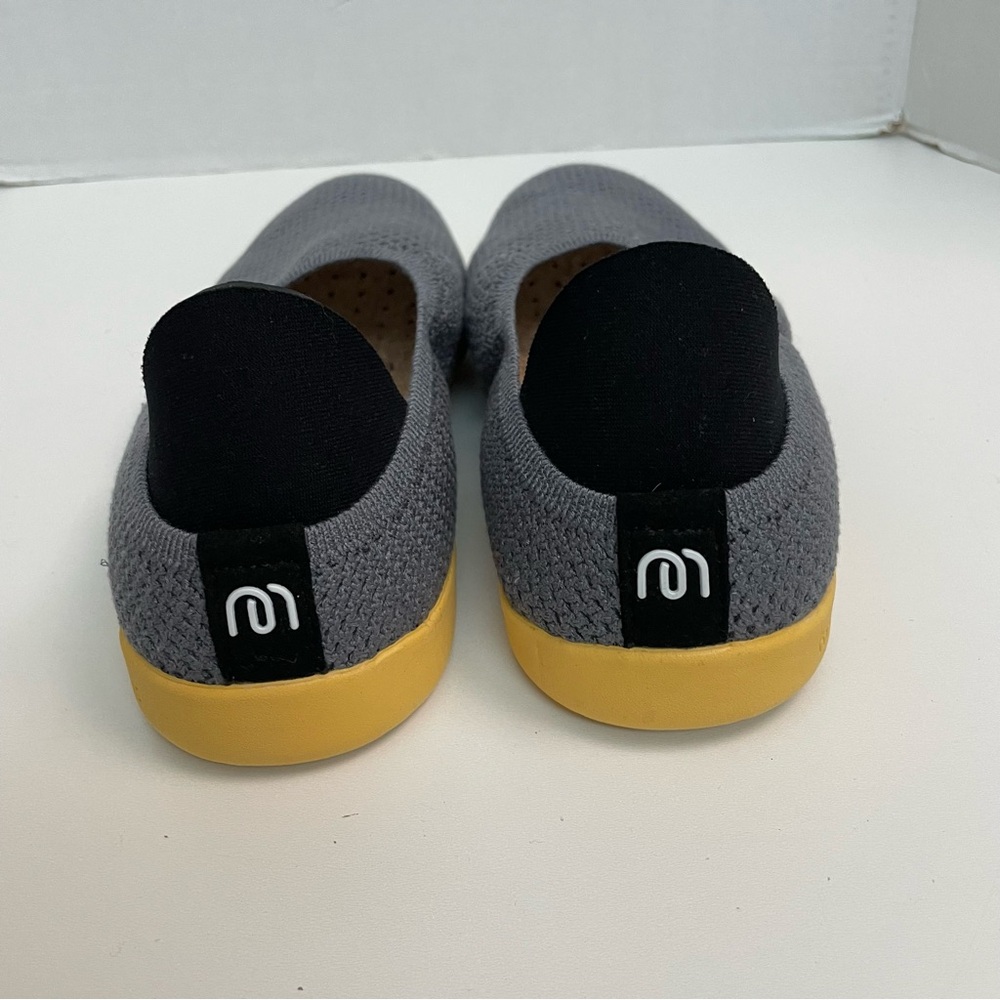 Mahabis Flats Breathe Slipper Perforated Convertible Lightweight Grey Yellow - Picture 4 of 7